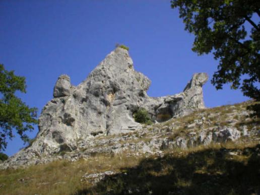 Ein Kletterfelsen
