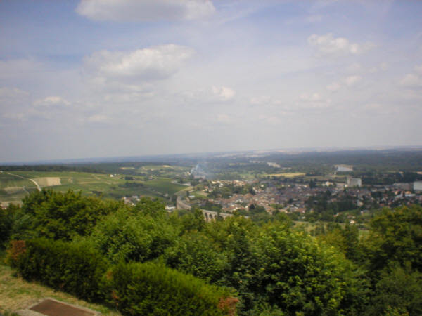 Und nochmal oben, die Aussicht von Sancerre 