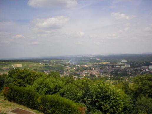 Und nochmal oben, die Aussicht von Sancerre 