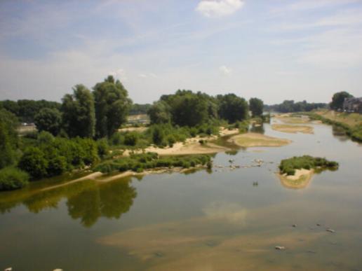 Niedrigwasser in Orleans