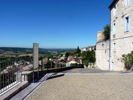 Blick von Lauzerte auf Valence