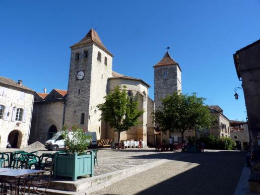 Der Marktplatz in Lauzerte