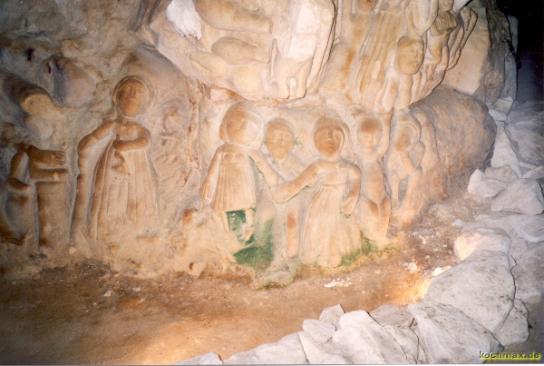 In dem unterirdischen Dorf bei Doué-en-Anjou