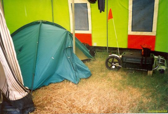 Da steht mein Zelt im Zelt