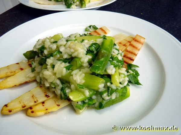 Bärlauch-Spargel-Risotto