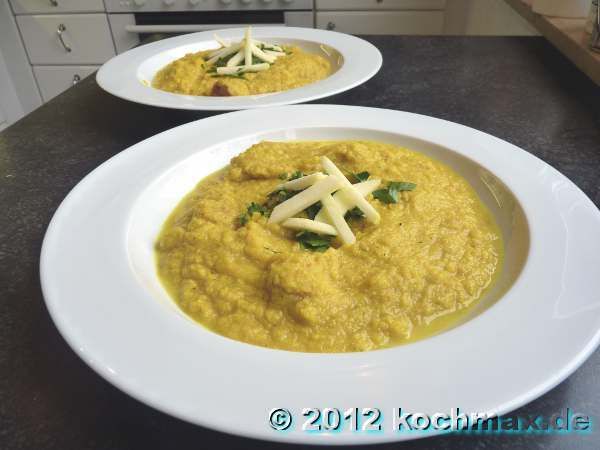 Blumenkohl-Apfel-Cremesuppe