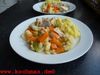 Blumenkohl und Möhren in Weinsahne