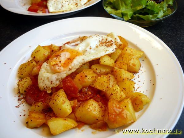 Bratkartoffeln mit Tomaten