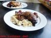 Coq au vin von der geschmorten Keule