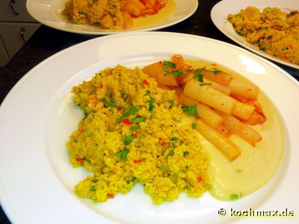 Couscous mit Kurkuma und Inger