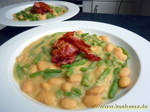 Cremesuppe von Weissen Bohnen