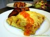 Crepes-Gratin mit Kürbis, Ziegenkäse und frittierten ...