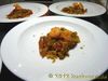 Gebratene Crevetten mit Mango-Wirz-Gemüse