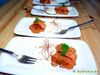 Currygebeizter Orangenlachs mit geminzter Orangen-Crè ...