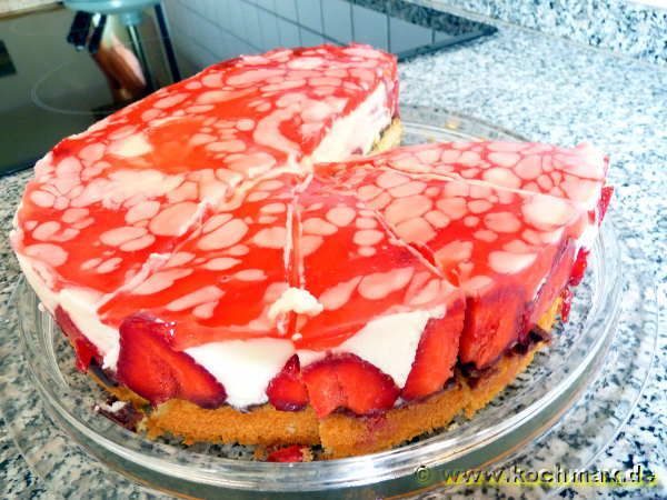 Sommerliche Erdbeer-Torte