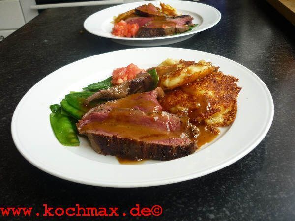 Filetsteak in Pfefferkruste