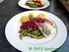 Fisch mit Rote-Beete-Sauce