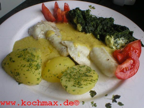 Fischfilets mit Senf-Sahne