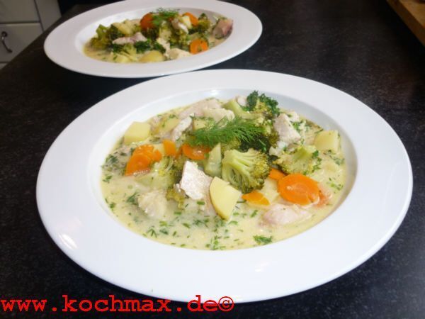 Fischragout mit Broccoli