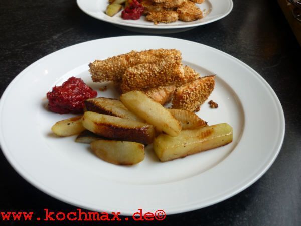 Fischstäbchen mit »Pommes«