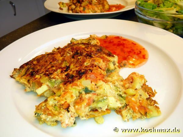 Frittata mit Tomaten und Zucchini