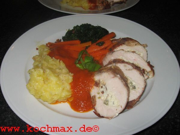 Gefüllte Pouletbrüstchen mit Rohschinken