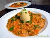 Gemüse-Trio mit Curry-Mandel-Sauce