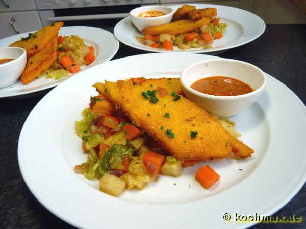 Winterliche Gemüsepfanne mit Polenta