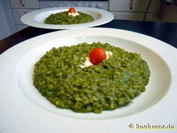 Grünes Risotto