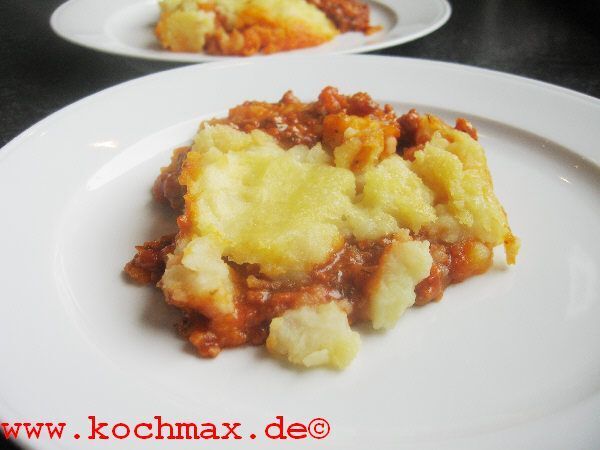 Gratin mit Kartoffel-Sellerie-Püree