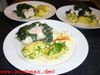Gratinierte Steinbeisser-Filet auf Spinat