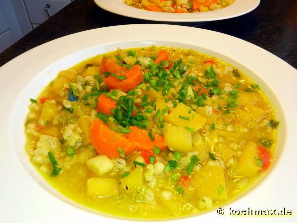 Graupeneintopf mit Steckrüben