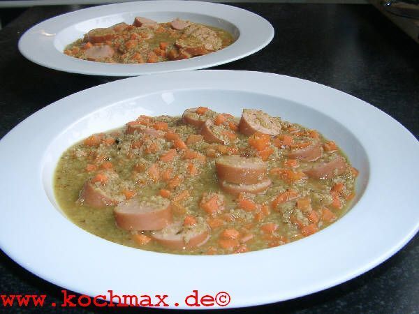 Grünkernsuppe mit Möhren