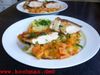 Hähnchenbrust mit gebratenem Fenchel und Papaya-Sauce