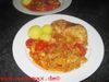 Hähnchenkeulen mit Fenchel-Tomaten-Gemüse