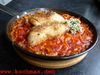 Hähnchenkeulen auf Fenchel-Tomaten-Gemüse