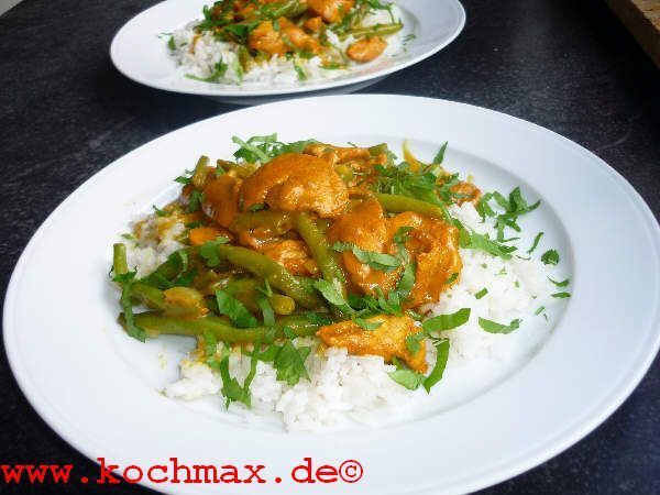 Hähnchenragout auf Indische Art
