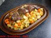Hirschsteaks mit Geröstetem Honiggemüse
