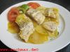 Kabeljau auf Kartoffeln mit Safran