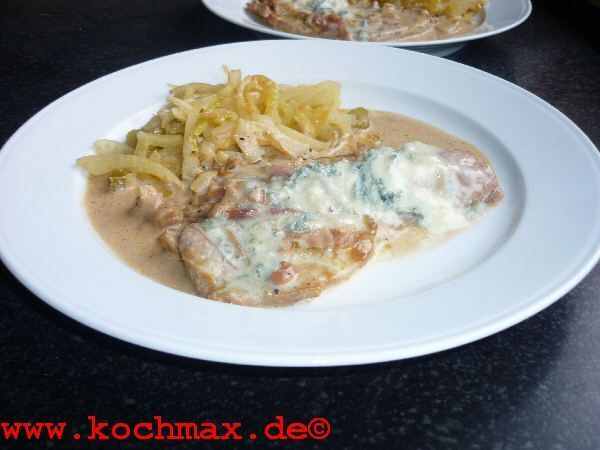 Kalbsschnitzel, gratiniert