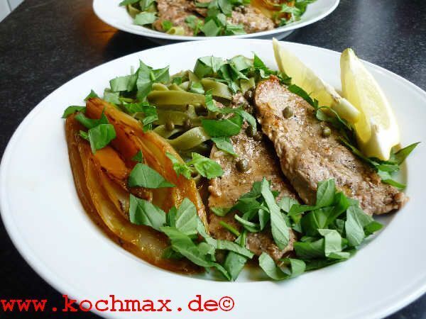 kochmax.de - Kalbsschnitzel mit Zitronensauce