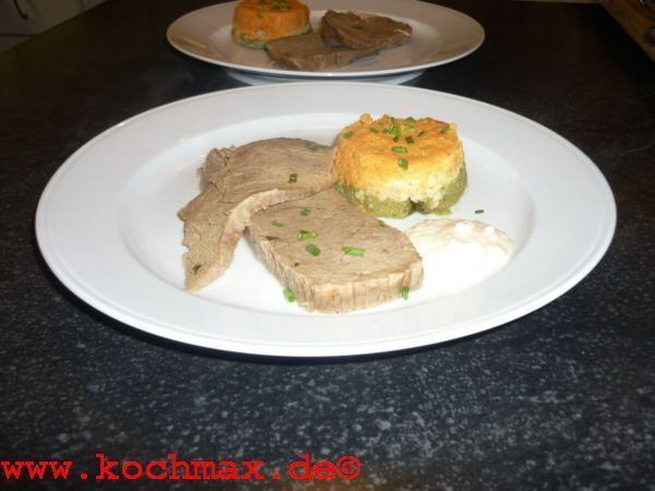 Gekochter Kalbstafelspitz mit Semmelmeerrettich