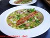Kartoffel-Kräuter-Suppe mit Geröstetem Speck