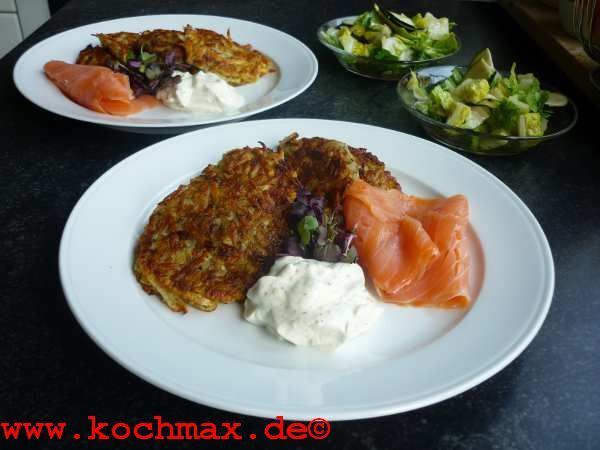 Kartoffelpuffer mit Räucherlachs