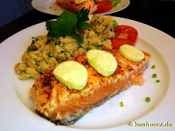 Lachs mit Limetten-Ingwer-Butter