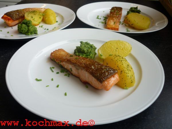 Lachsforelle mit Salsa Verde