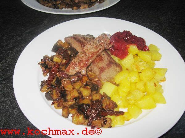 Lammfilet mit Auberginengemüse