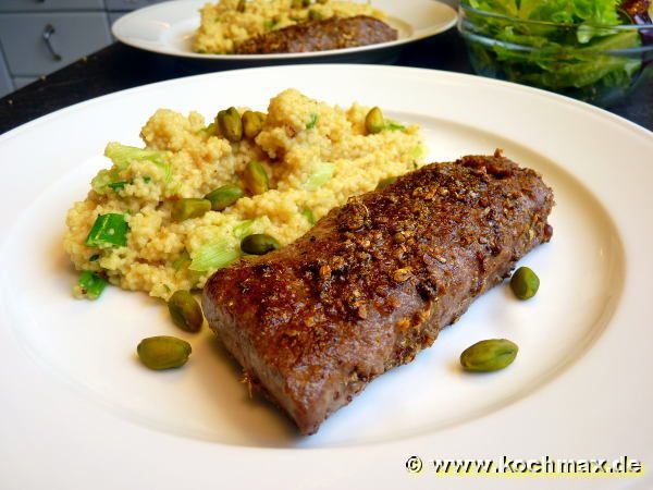 Lammrückenfilet mit Gewürzcouscous