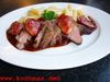 Lammrückenfilets mit Feigen an Cassissauce