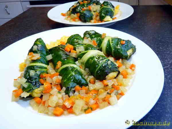 Laubfrösche mit Zitronen-Polenta